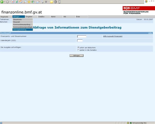 FinanzOnline__Abfrage_Dienstgeberbeitrag FinanzOnline__Abfrage_Dienstgeberbeitrag