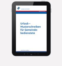 Urlaub – Musterschreiben für Gemeindebedienstete