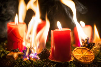 Brandgefahren zu Weihnachten und Silvester