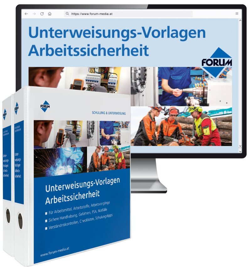 Unterweisungs-Vorlagen Arbeitssicherheit - Handbuch + OnlineBuch