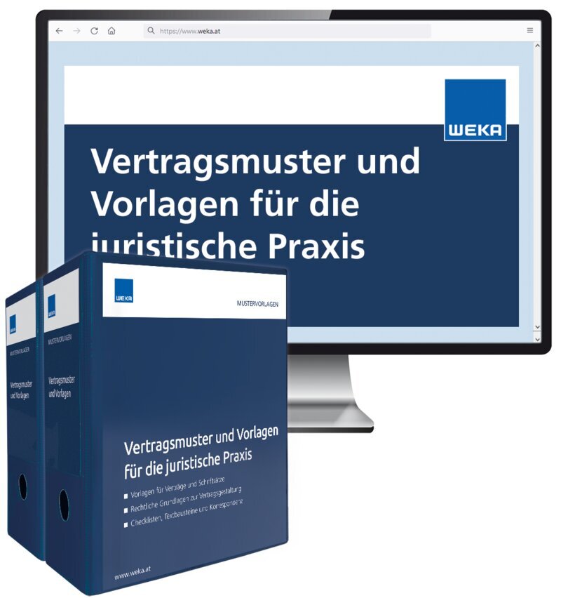 Vertragsmuster und Vorlagen für die juristische Praxis - Handbuch + OnlineBuch Vertragsmuster und Vorlagen für die juristische Praxis - Handbuch + OnlineBuch