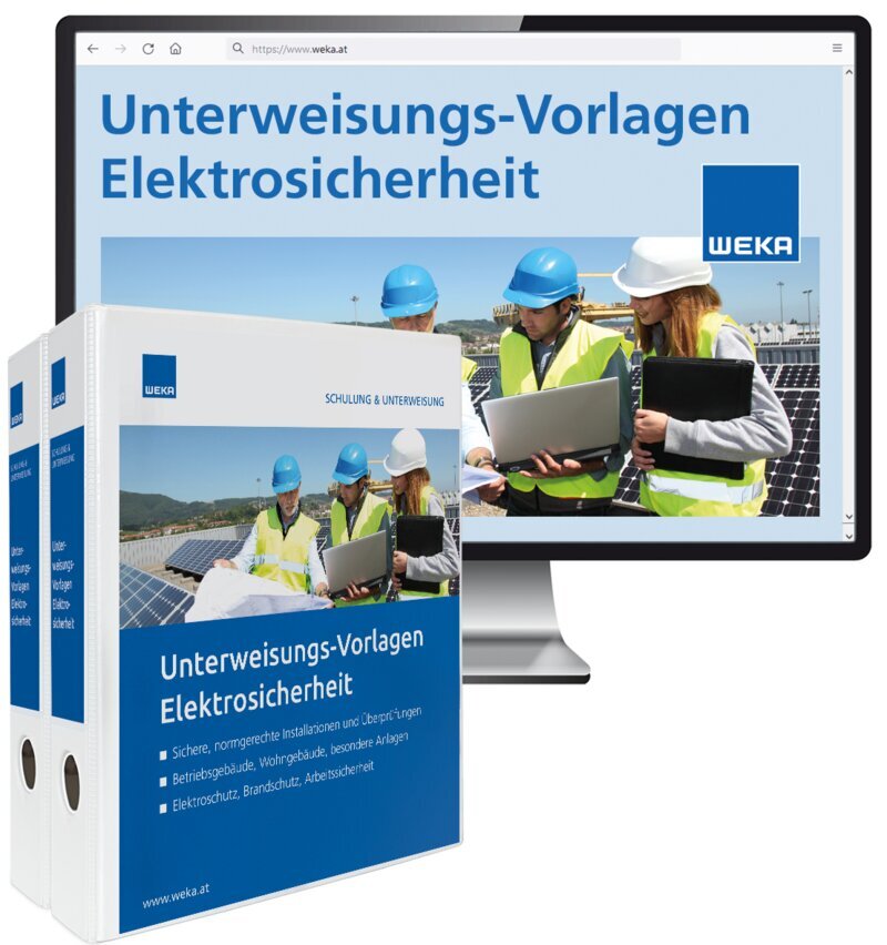 Unterweisungs-Vorlagen Elektrosicherheit - Handbuch + OnlineBuch