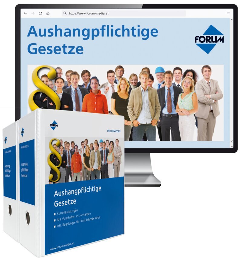Aushangpflichtige Gesetze - Handbuch + OnlineBuch