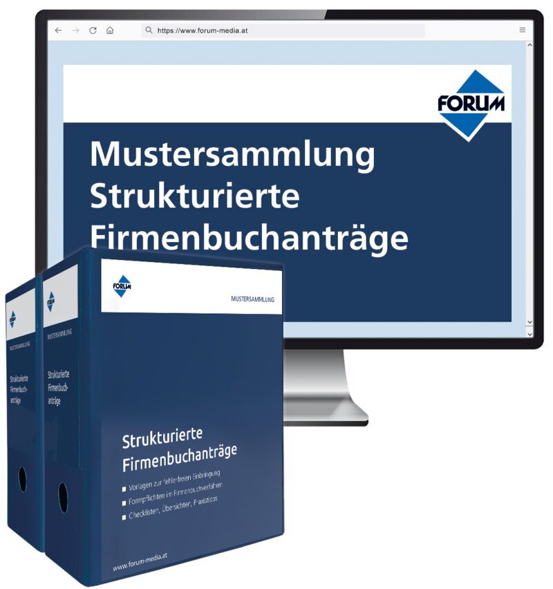Mustersammlung Strukturierte Firmenbuchanträge - Handbuch + OnlineBuch